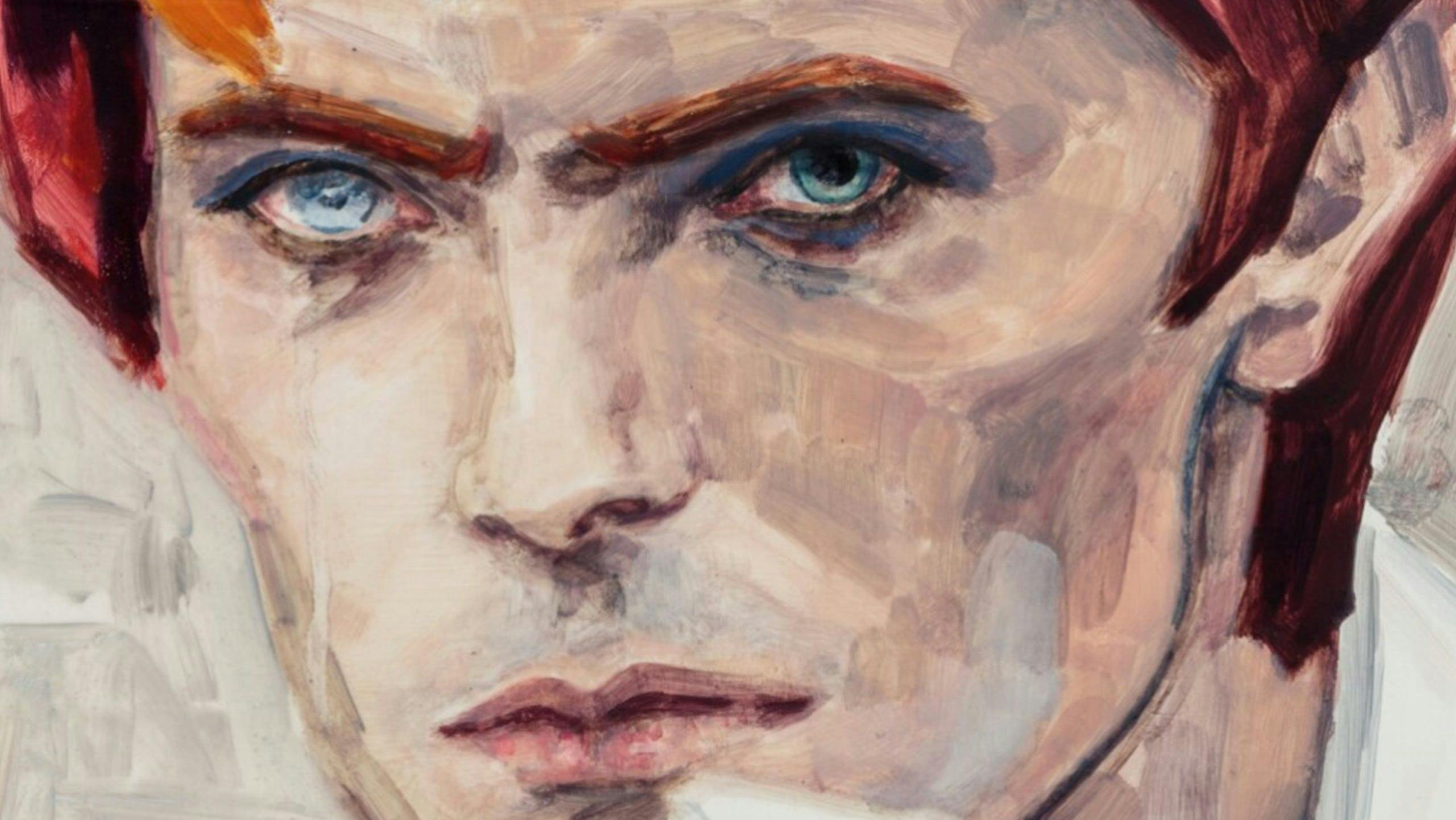 A painting by Elizabeth Peyton titled David Bowie, dated 2012.
